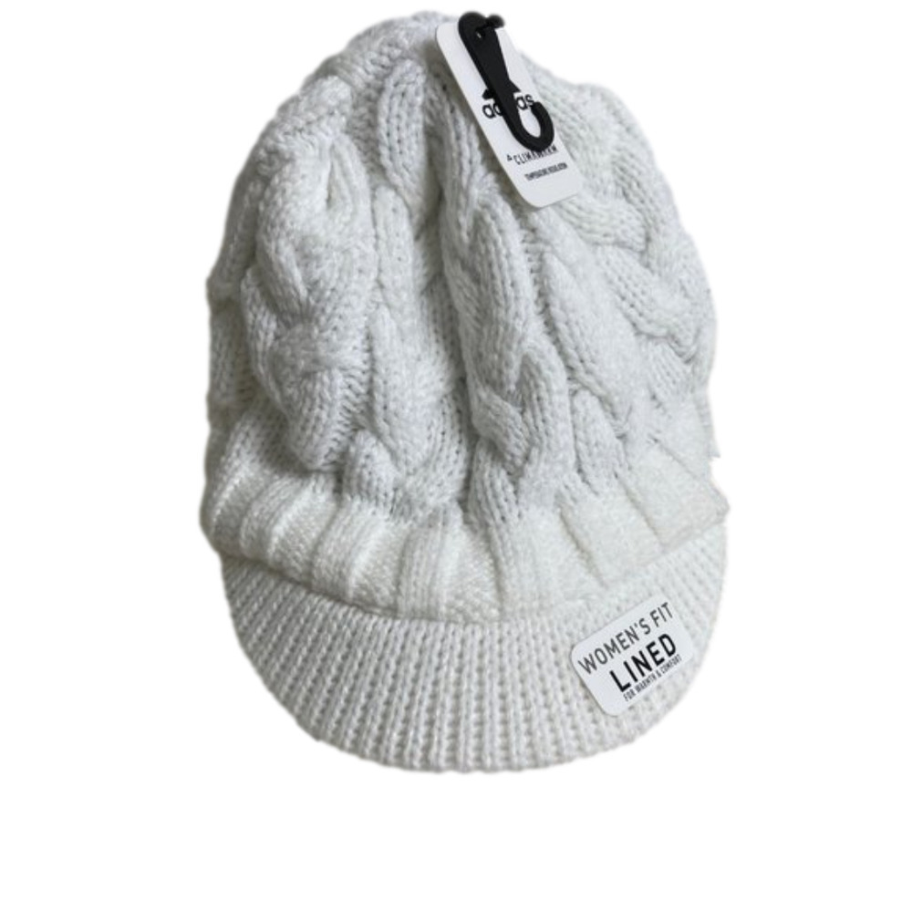 Adidas Crystal Brimmer Hat OS White NWT Climawarm - Picture 1 of 10